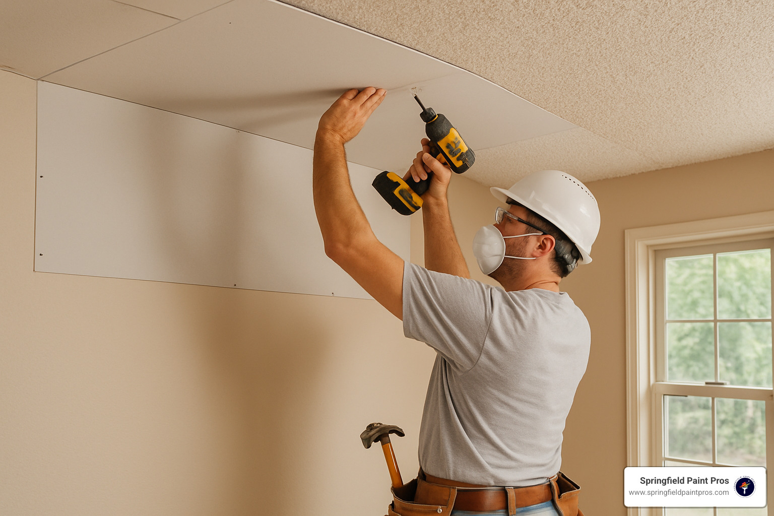 drywall overlay installation over popcorn ceiling - asbestos popcorn ceiling removal