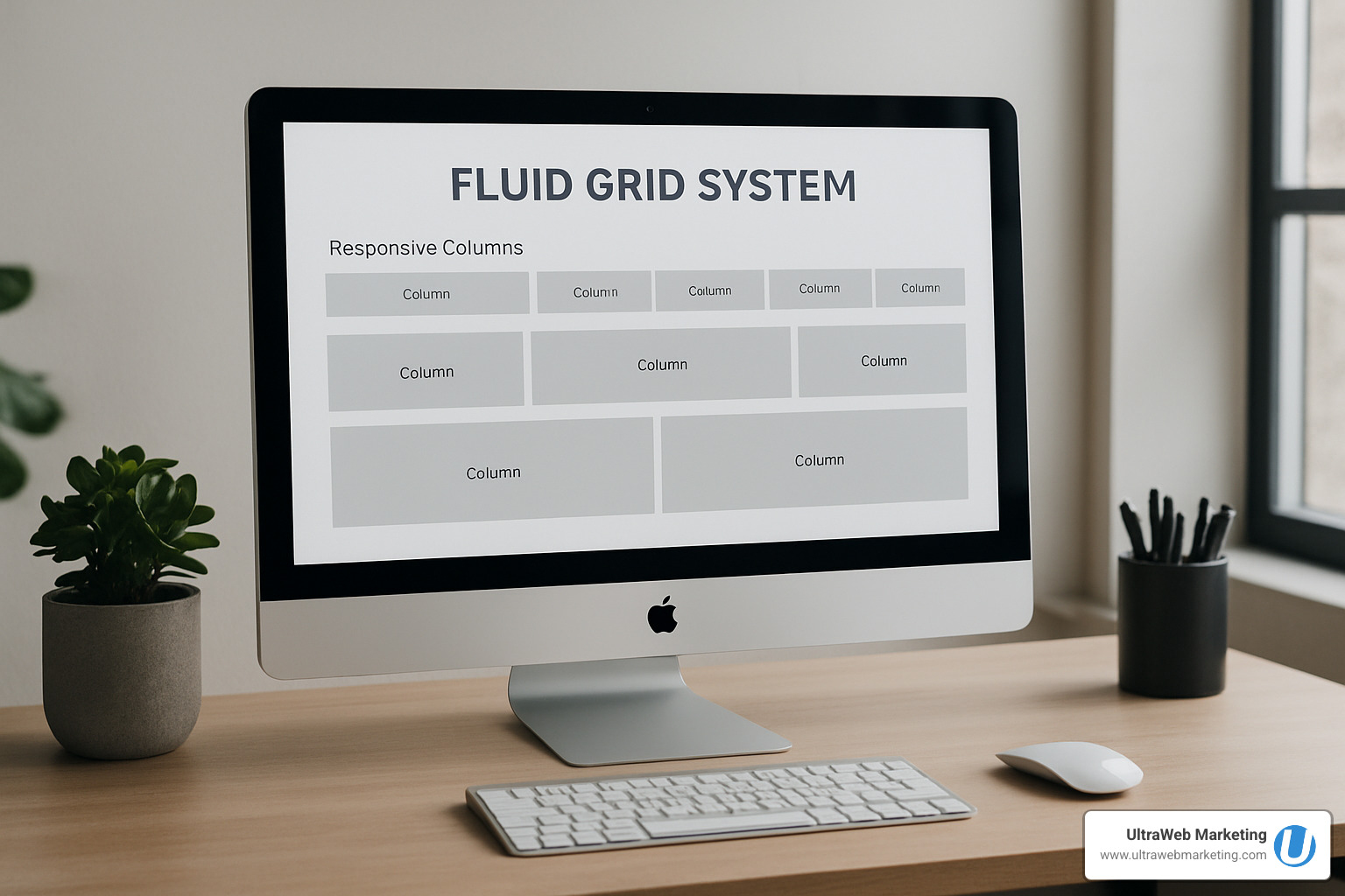 fluid grid demo: columns resizing as viewport changes - mobile responsive web design
