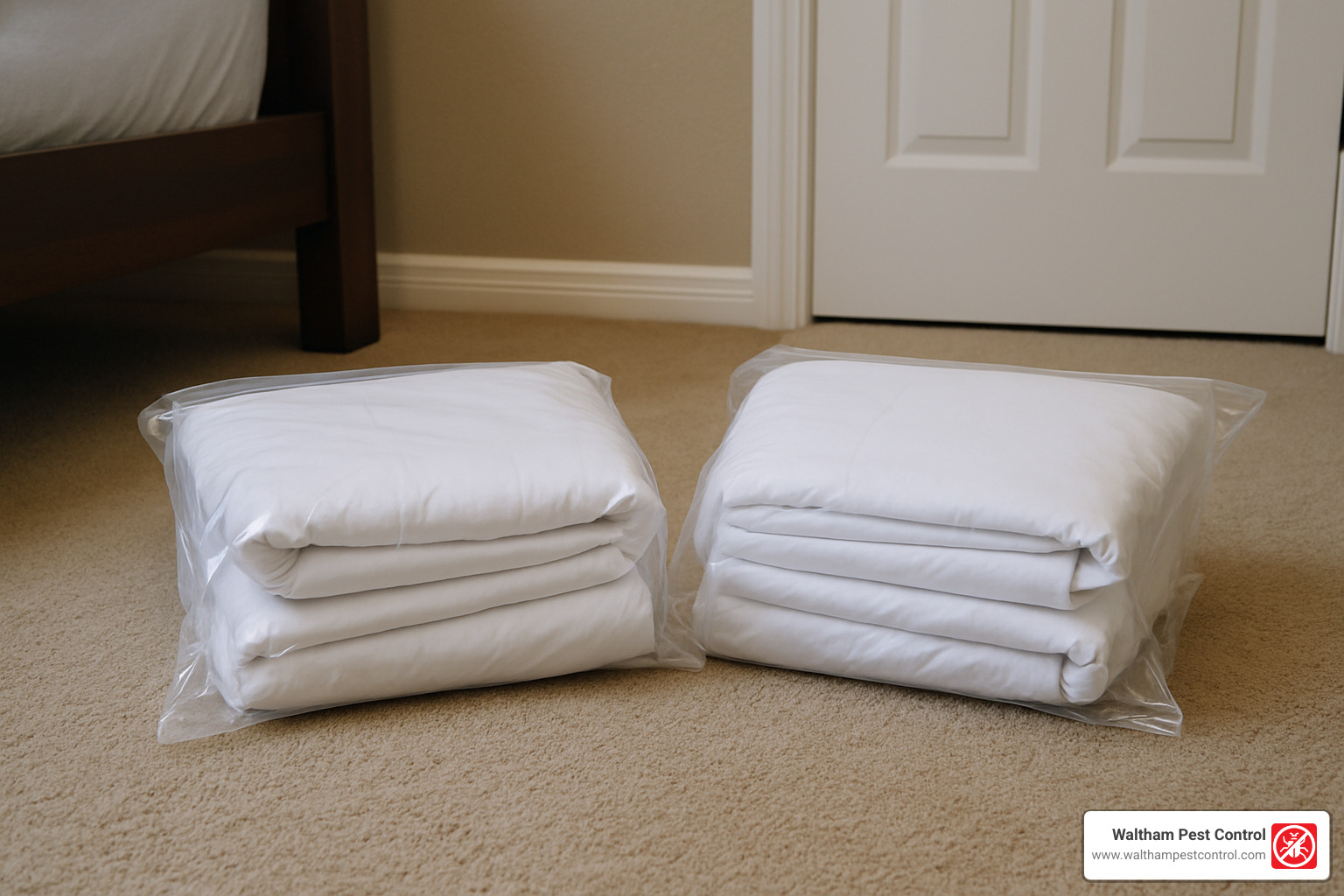 sealed linens in plastic bags - how to get rid of bed bugs fast