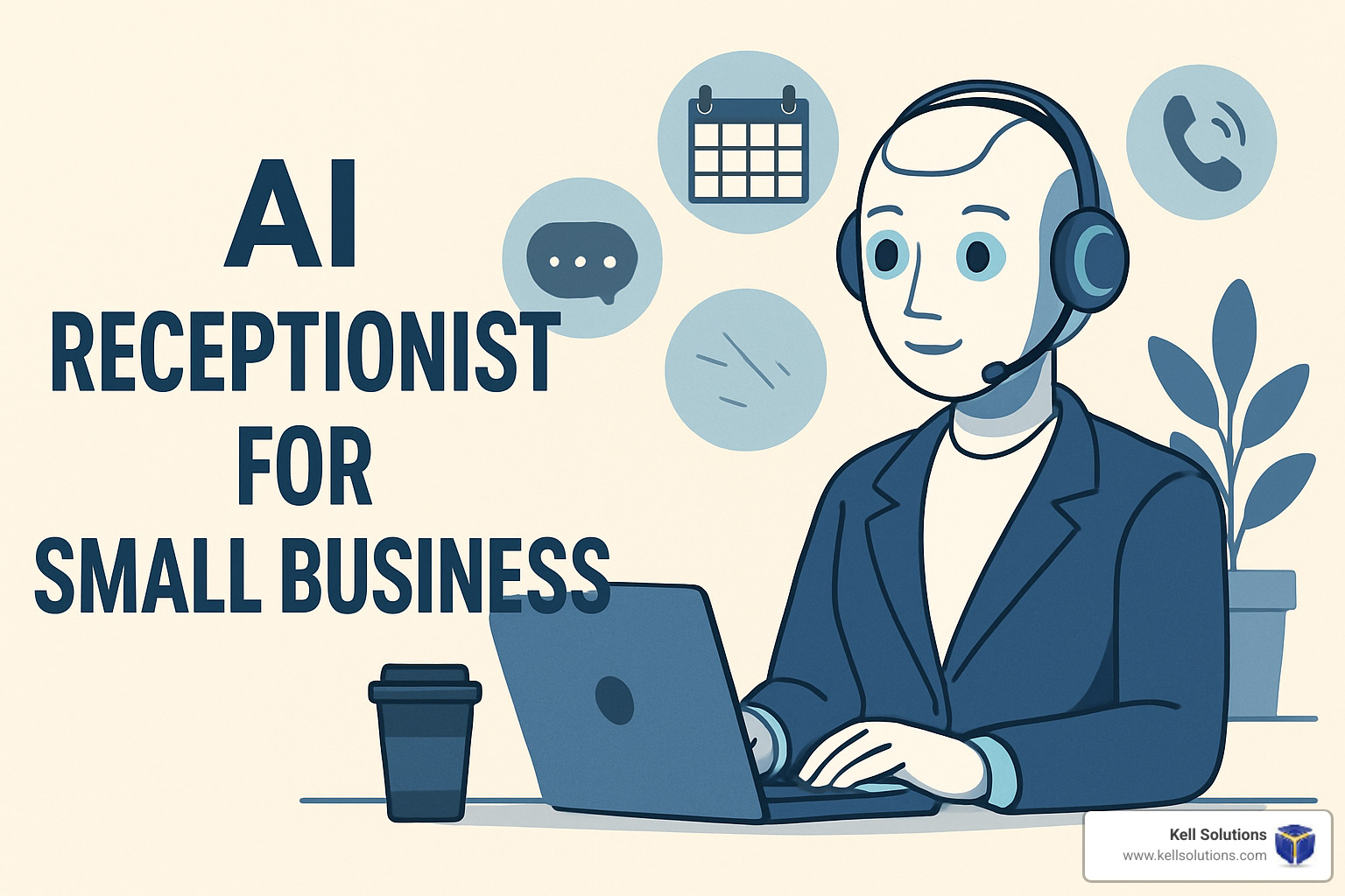 admin dashboard setup showing AI receptionist configuration - Orange County small business