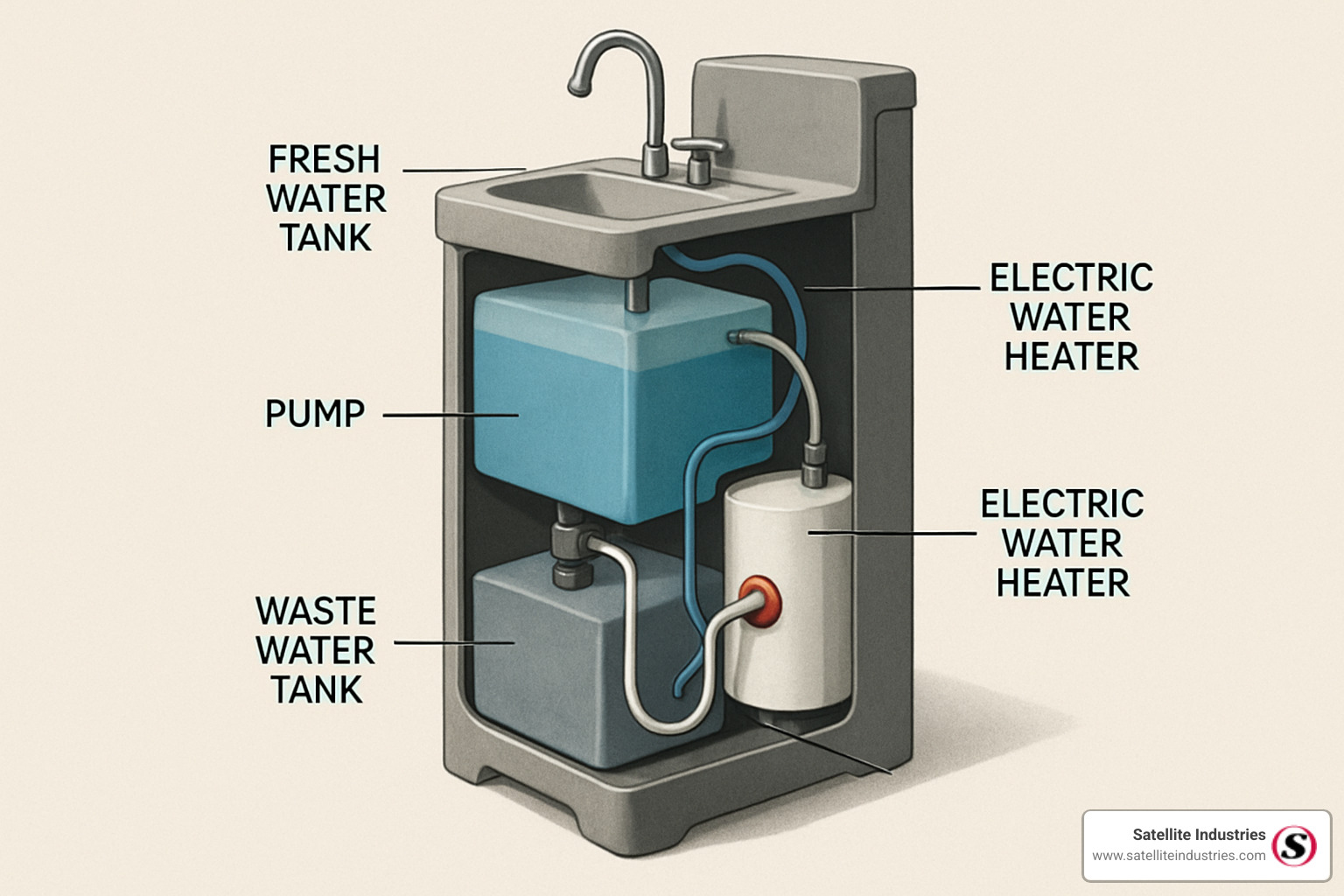 Portable Hand Wash Station With Hot Water