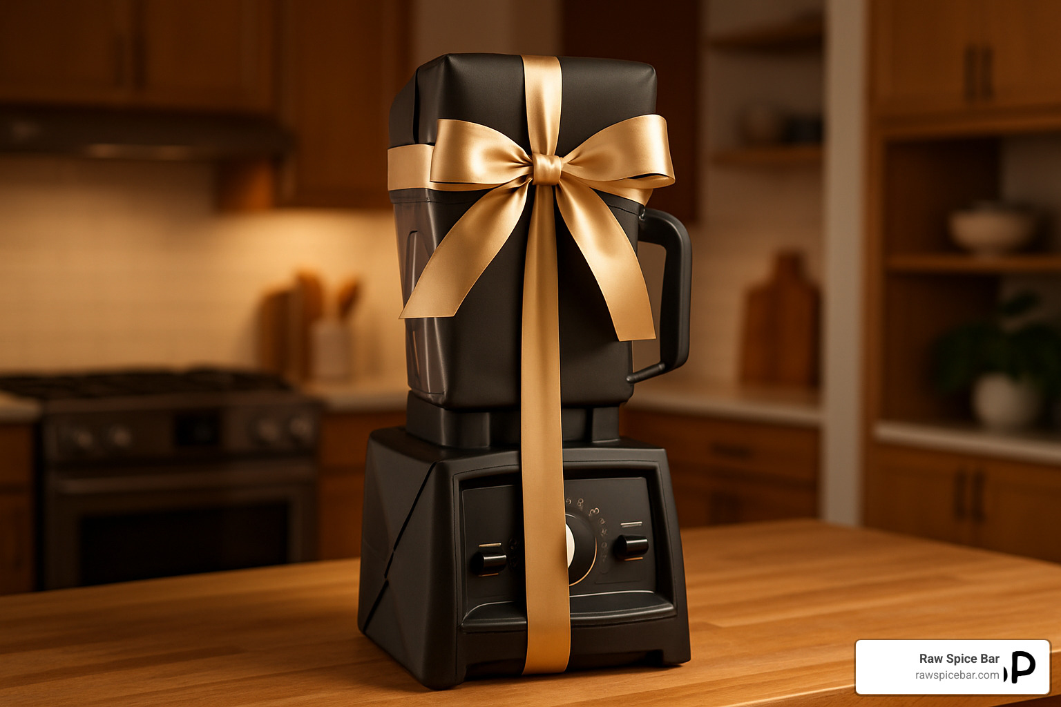 premium cooking gadget beautifully gift-wrapped with ribbon - cooking gadgets for dad