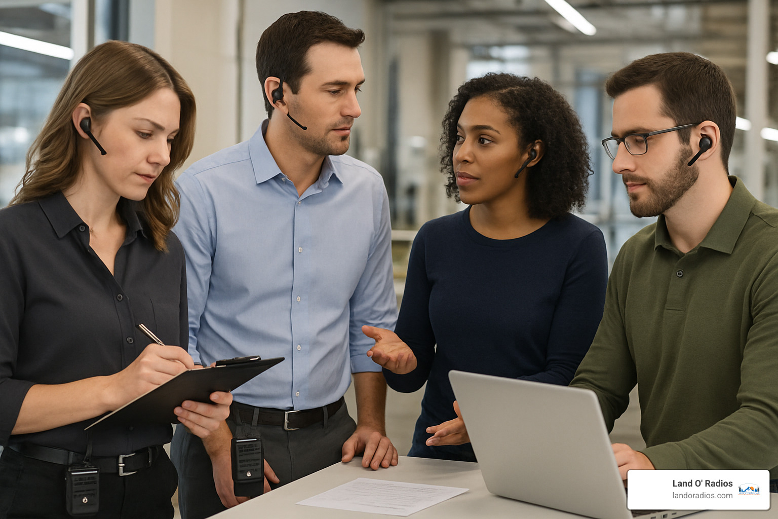 wireless communication setup in professional environment - motorola bluetooth radio