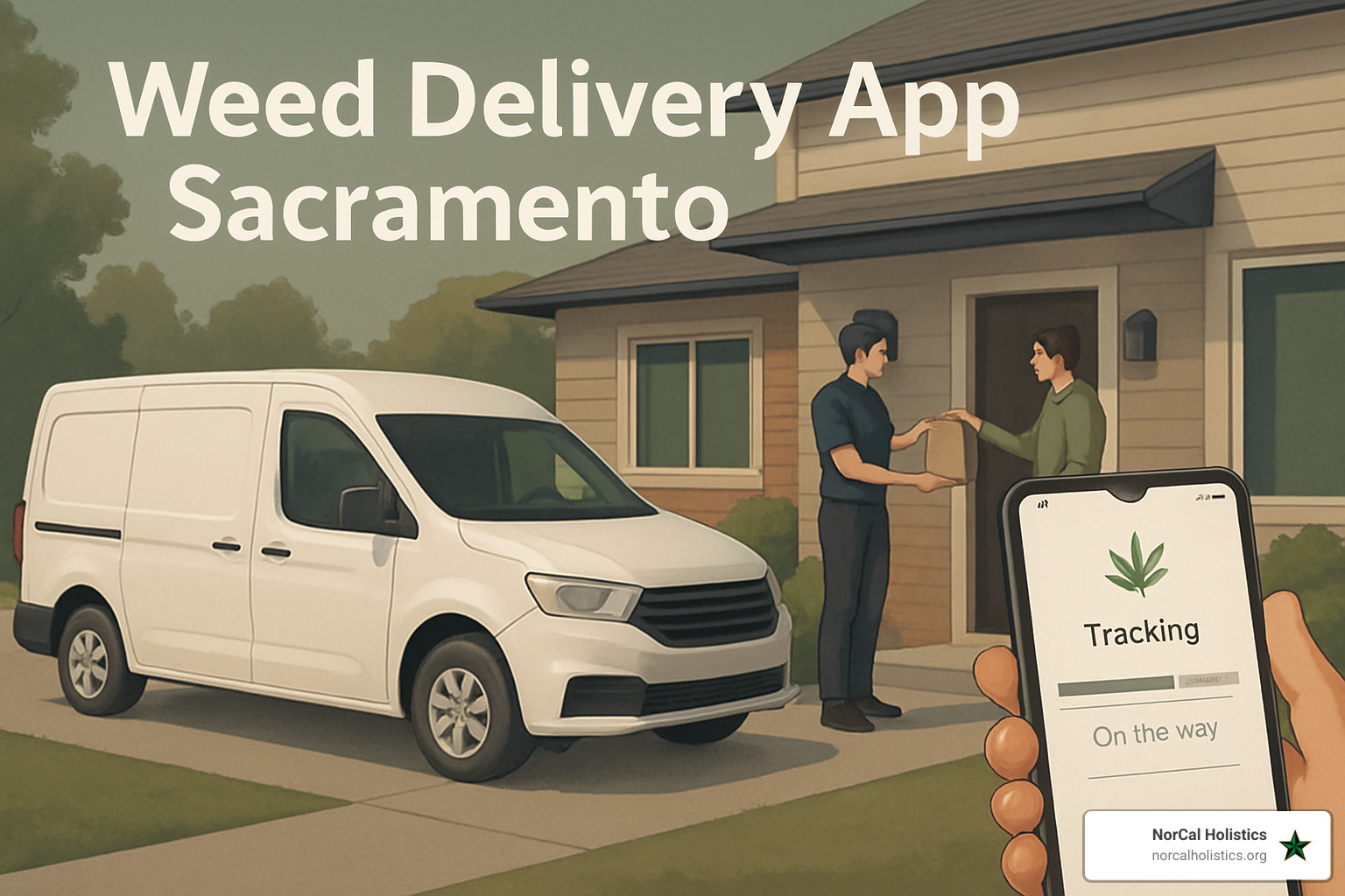 Sacramento weed delivery app interface showing order tracking - weed delivery app Sacramento