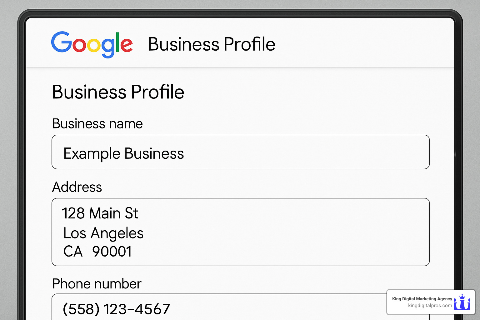NAP information fields in Google Business Profile - Local Visibility Improvement Nap Information Fields In Google Business Profile - Local Visibility Improvement