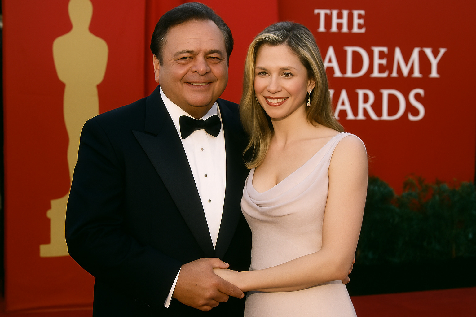 Paul Sorvino with daughter Mira at the 1995 Academy Awards ceremony - paul sorvino