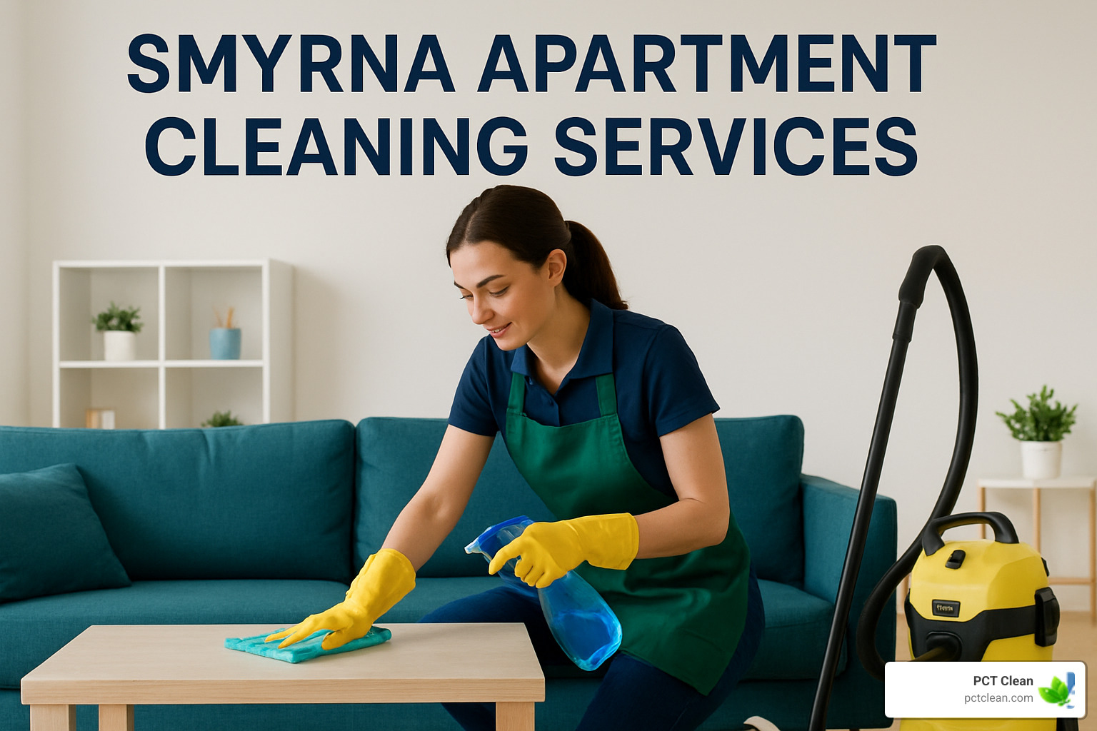 Professional cleaning app interface - Smyrna apartment cleaning services