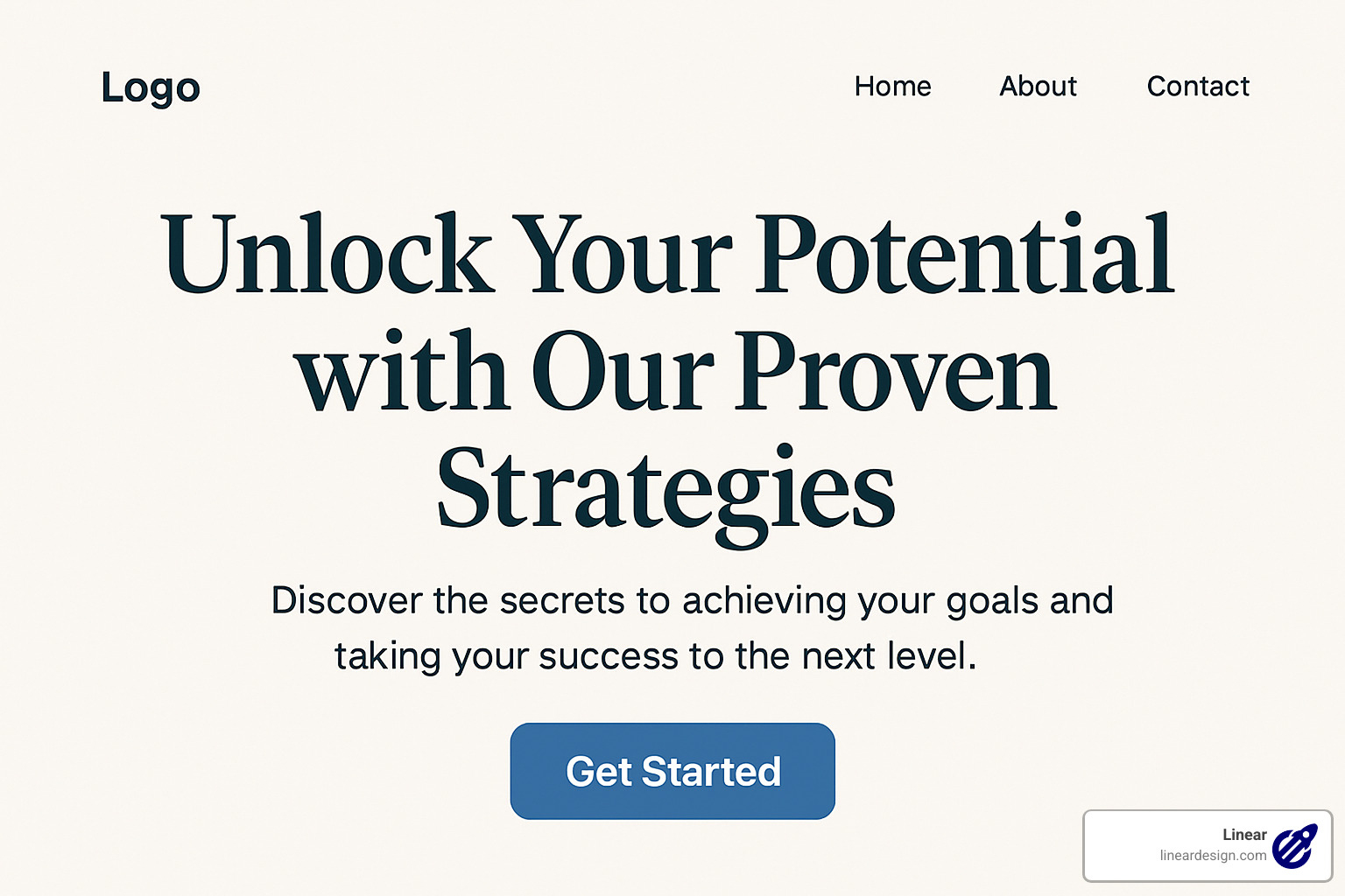 Magnetic headline design showing large, bold text with power words and benefit-focused copy that creates curiosity - Landing Page Design
