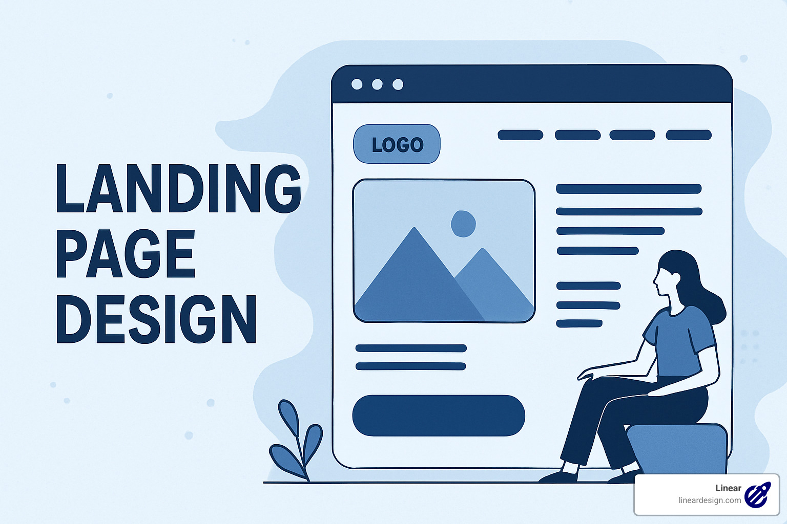 Drag-and-drop landing page editor interface showing intuitive design tools and template options - Landing Page Design