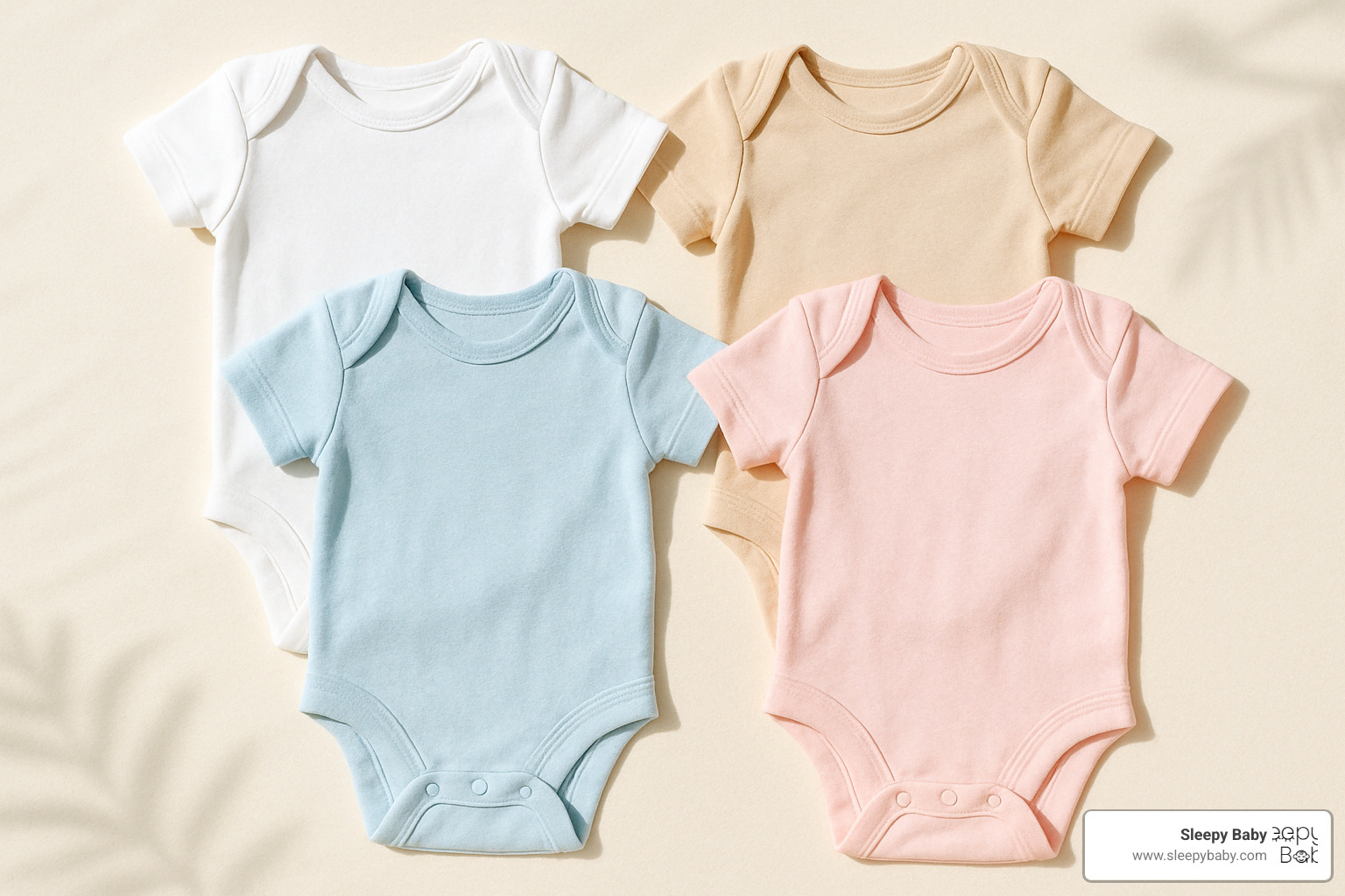 cotton onesies flat-lay - newborn summer essentials