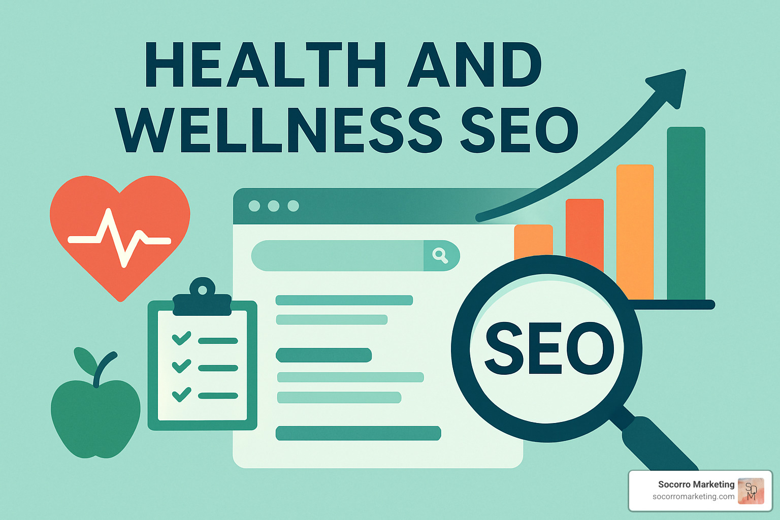 AI tool interface generating medical schema markup and optimizing meta tags for a wellness website - health and wellness seo