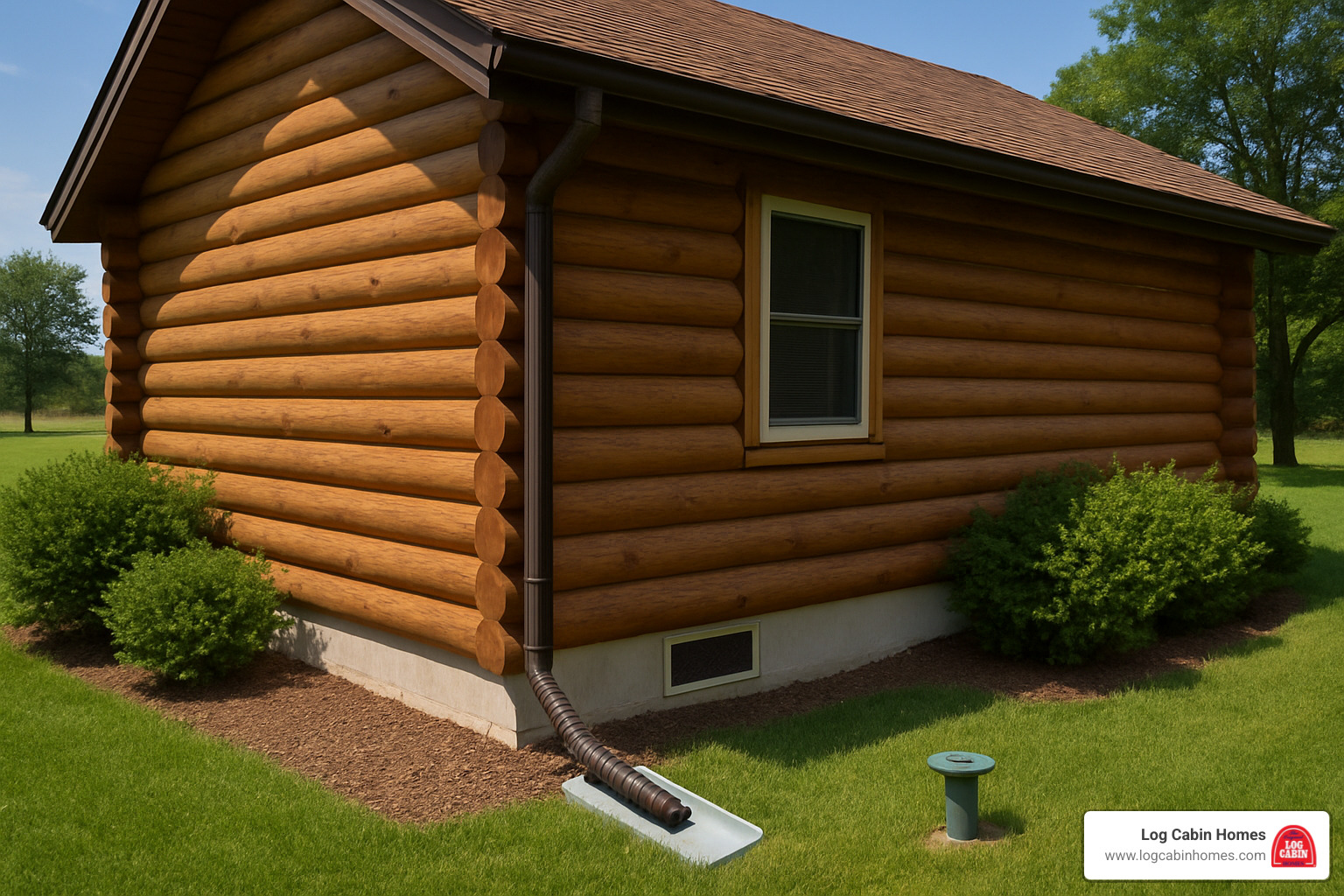 log home pest protection and moisture control systems - log home care