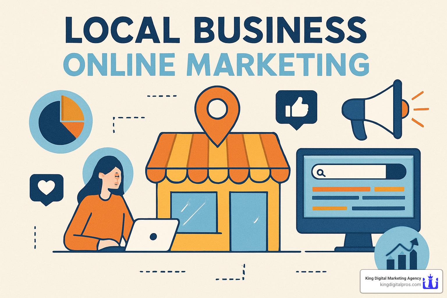 Local business social media post showing customer engagement with geo-hashtags and location tags - Local Business Online Marketing