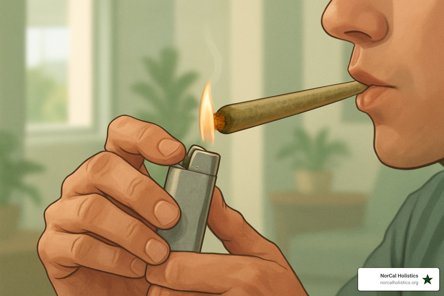 proper joint lighting technique with smooth draws - infused pre roll