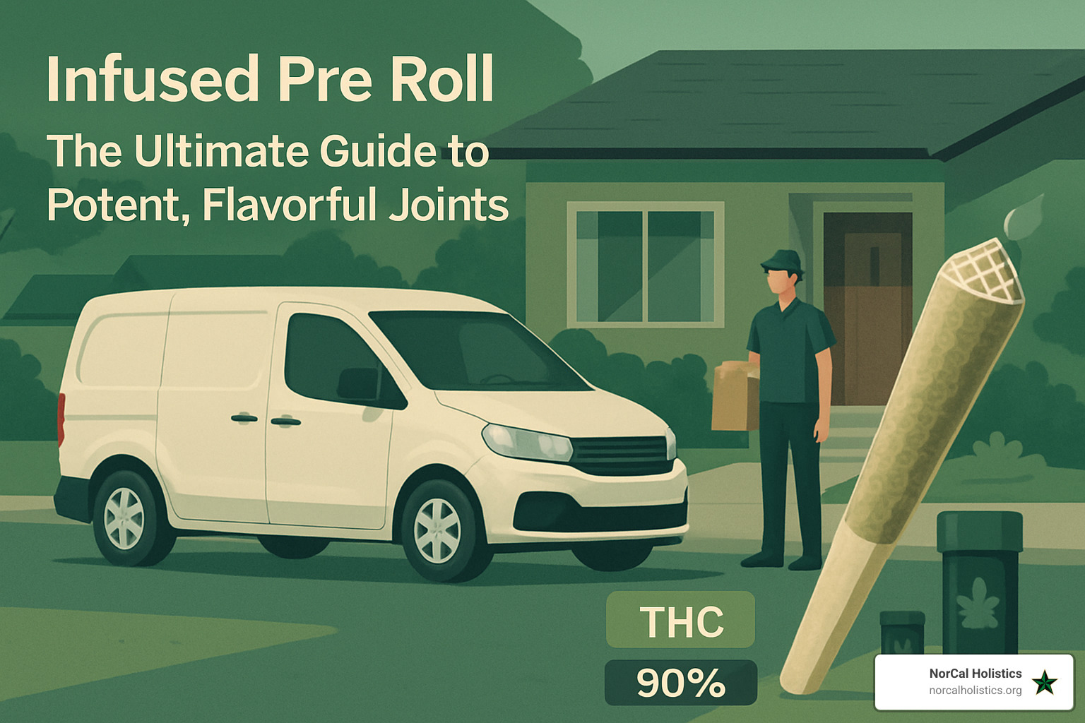 diamond-coated joint with potency indicators - infused pre roll