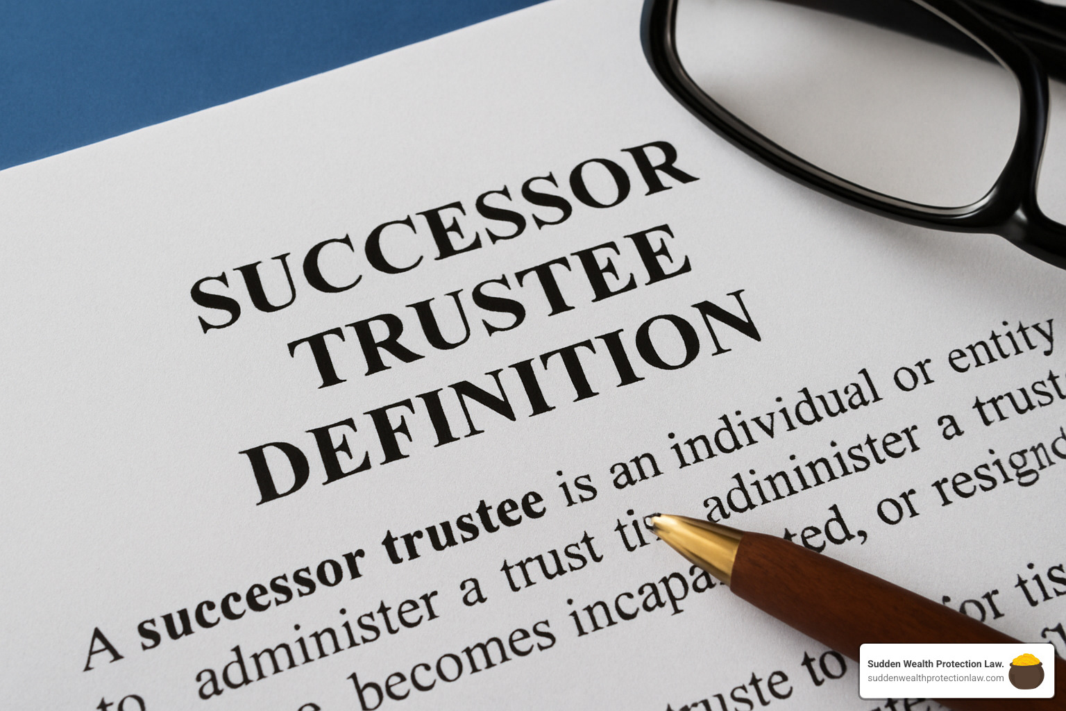 Successor trustee managing trust documents and assets - successor trustee definition