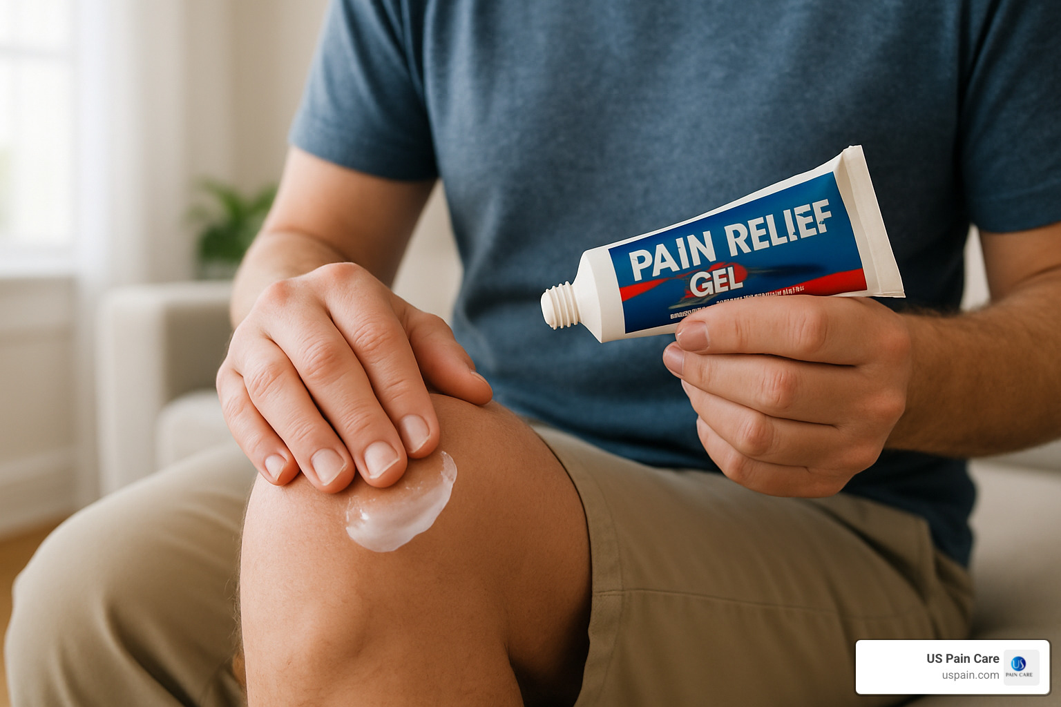 applying topical pain relief gel to knee - best medicine for swelling and pain applying topical pain relief gel to knee - best medicine for swelling and pain