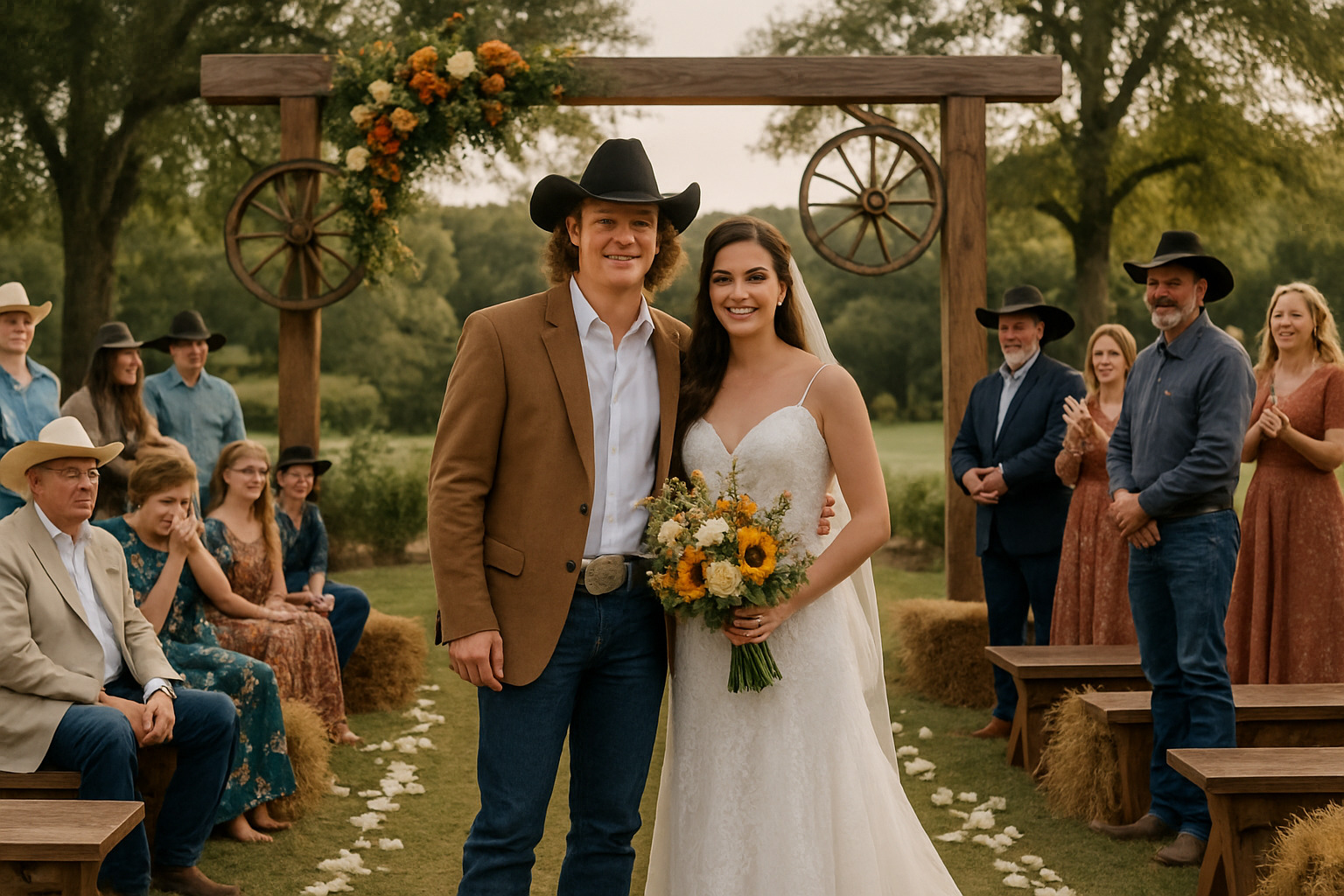 Montana Jordan and Jenna Weeks wedding ceremony - montana jordan