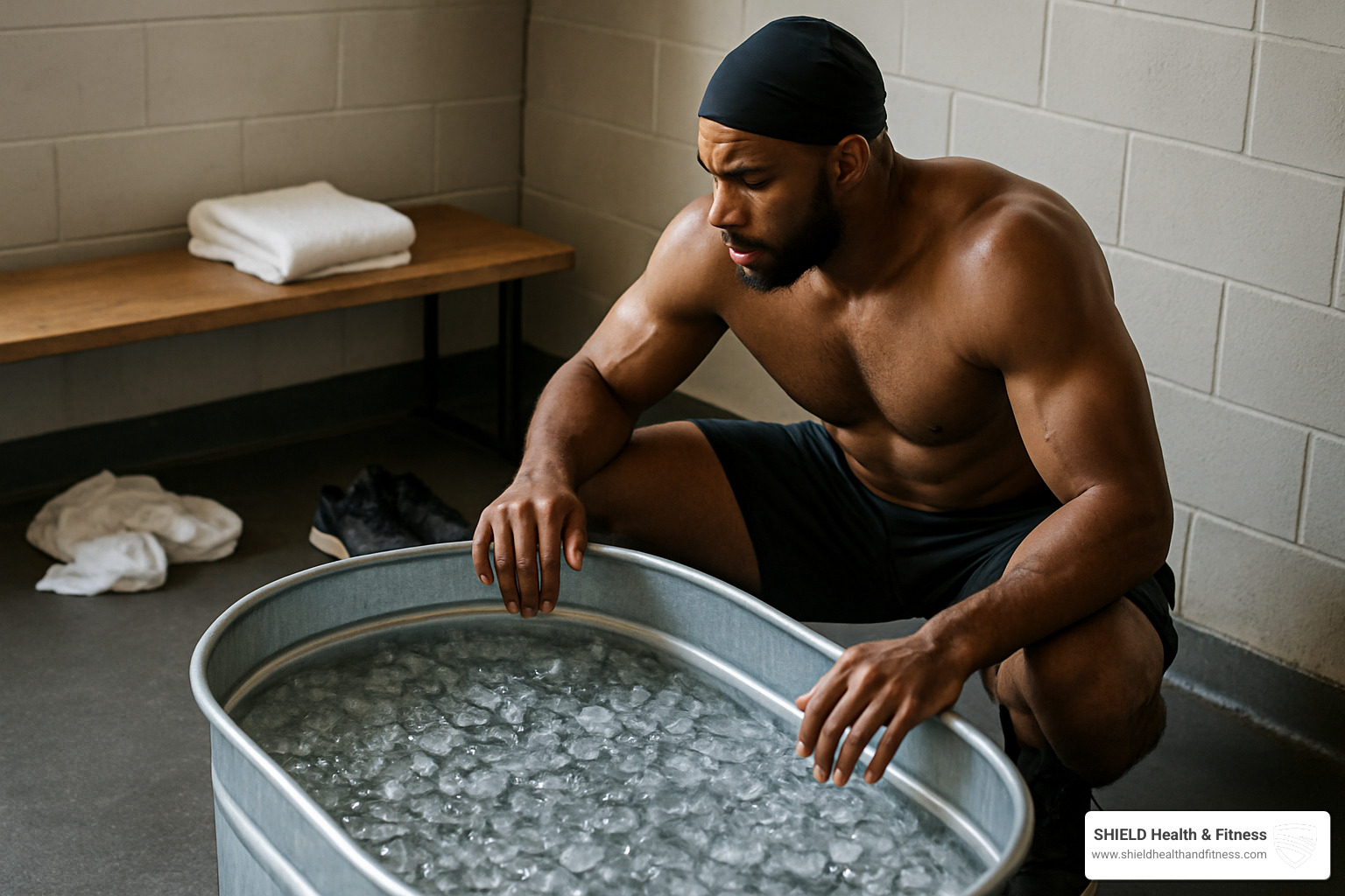 Simple ice-bath setup for athletes