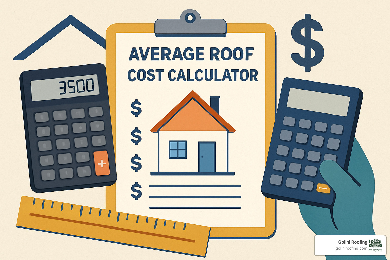 Homeowner using tablet to check roof condition and compare estimates - average roof cost calculator