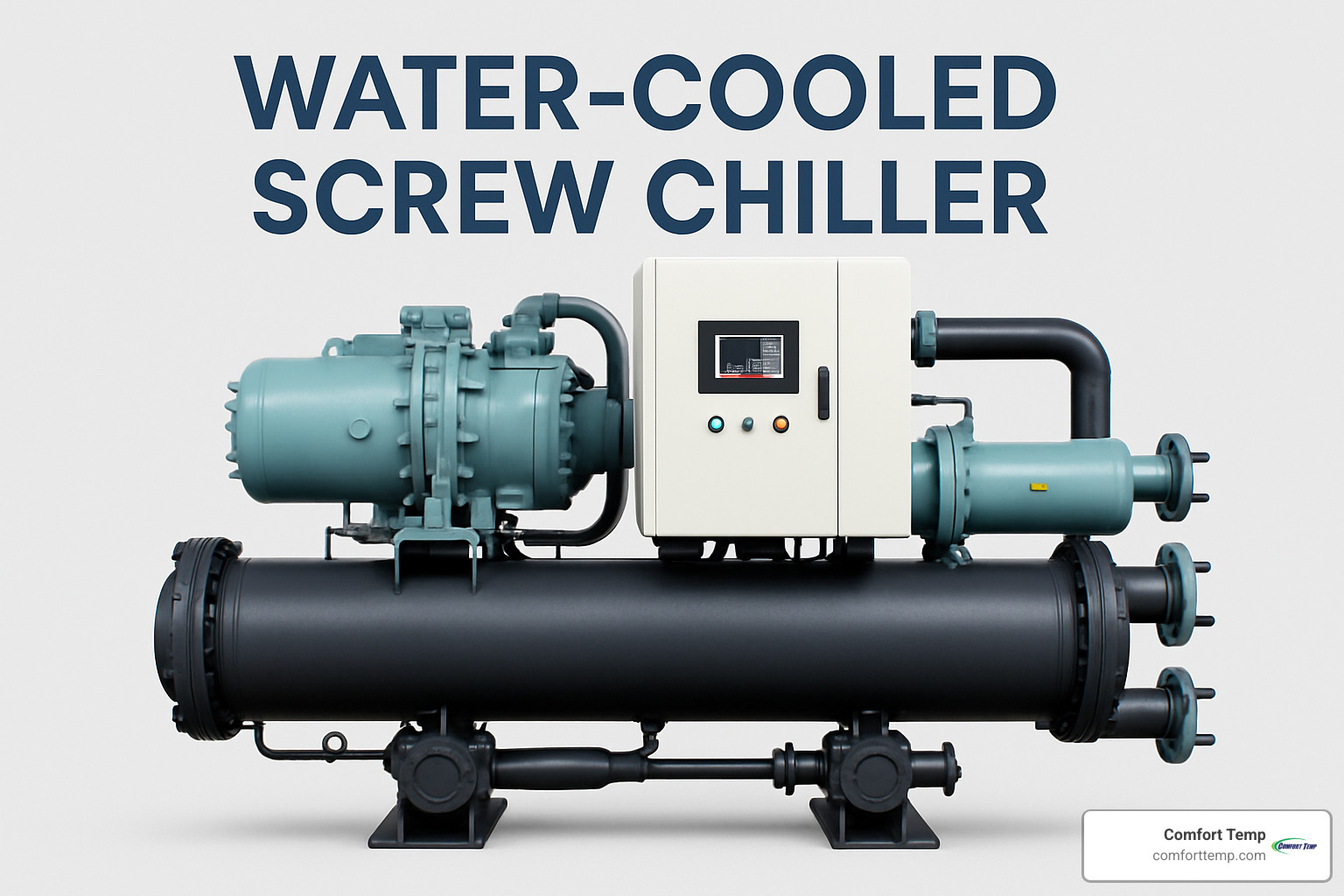 touchscreen control panel interface - water cooled screw chiller