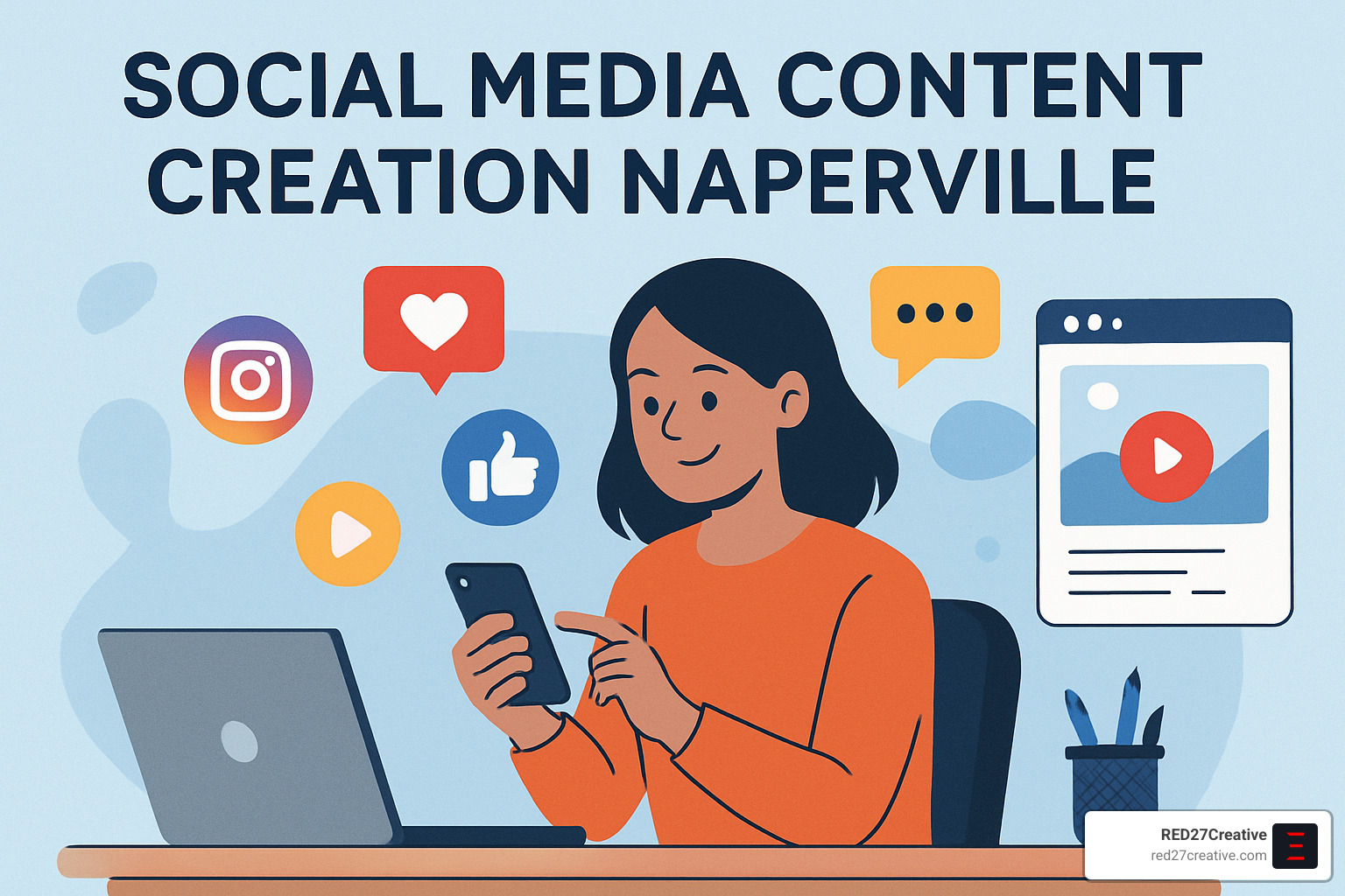 Social Media Content Creation Naperville Style: How to Win Followers and Influence Feeds • Social Media Content Creation Naperville • RED27Creative Content strategy whiteboard session with local Naperville business planning - Social Media Content Creation Naperville