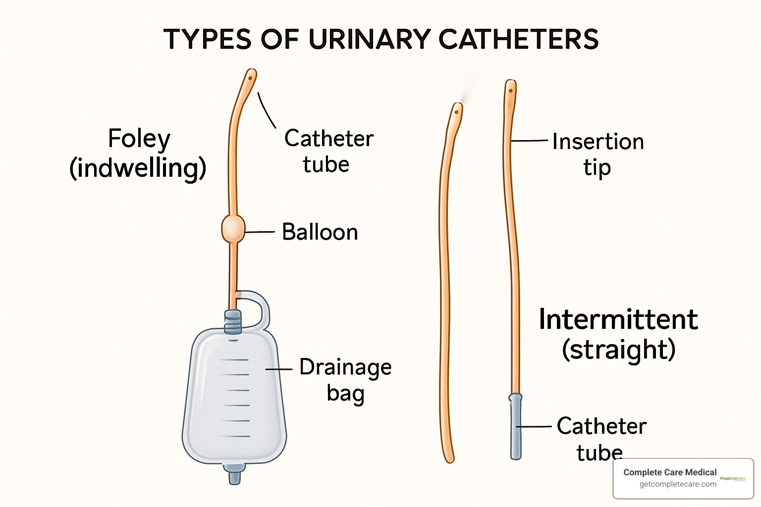 catheter types and components diagram - What to Expect When You First Start Using a Catheter at Home - supportive, step-by-step guide