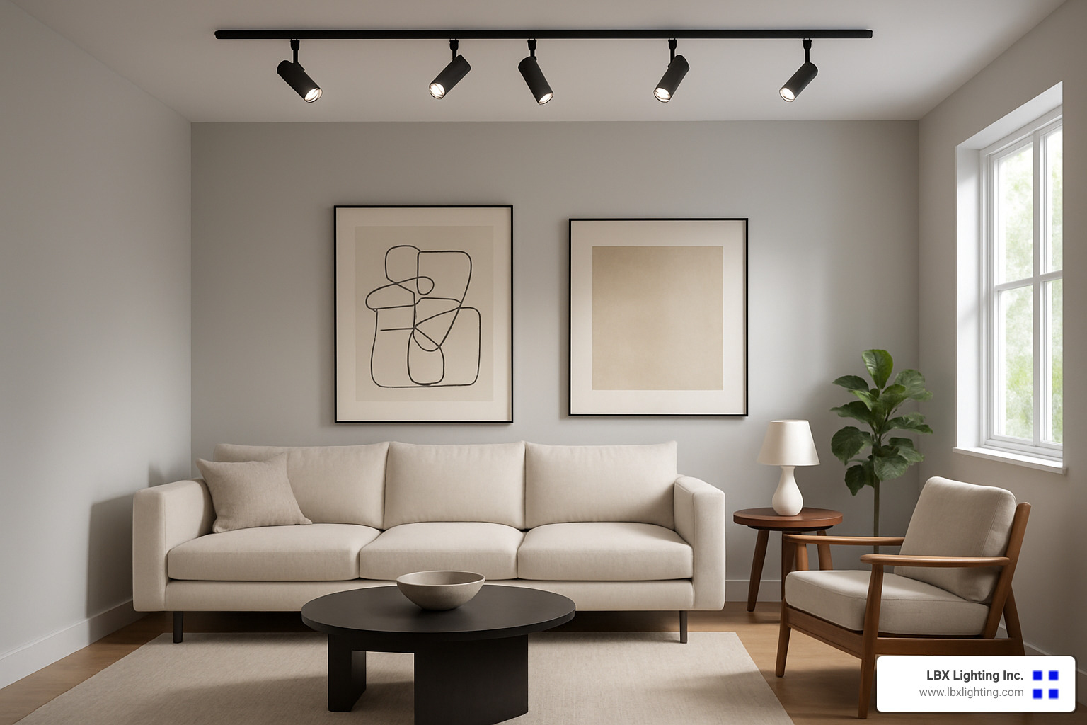 modern track lighting system - living room modern light fixture
