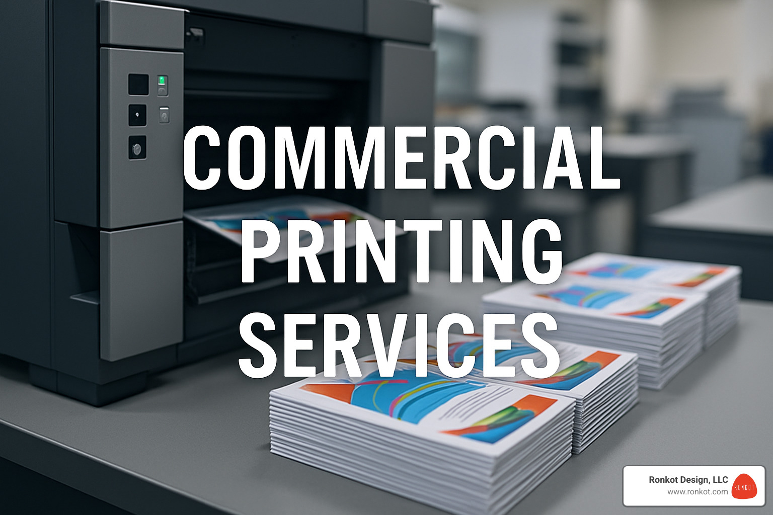 foil-stamped postcard - commercial printing services