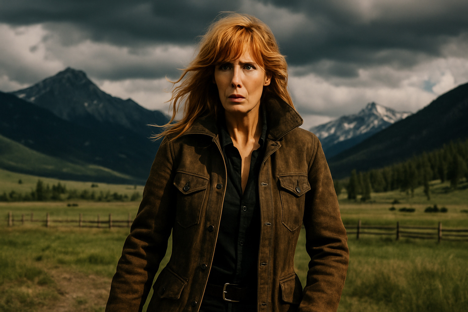 Beth Dutton in action on Yellowstone - kelly reilly