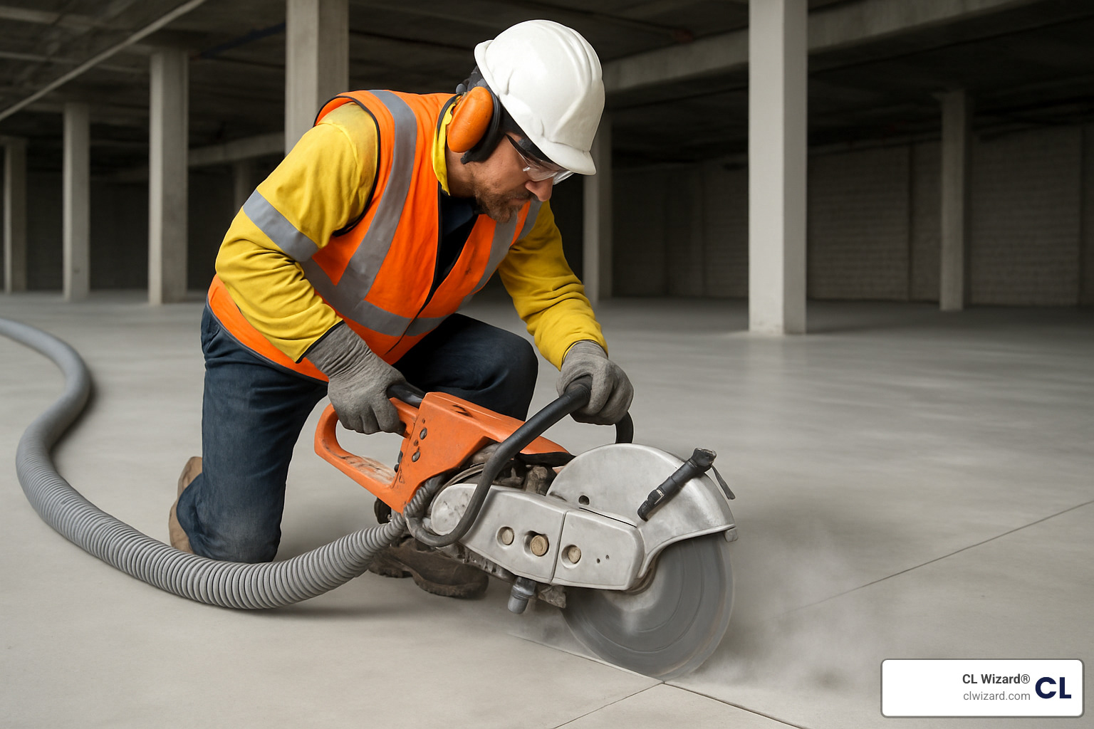 Professional saw-cut preparation for expansion joint repair - commercial expansion joint repair