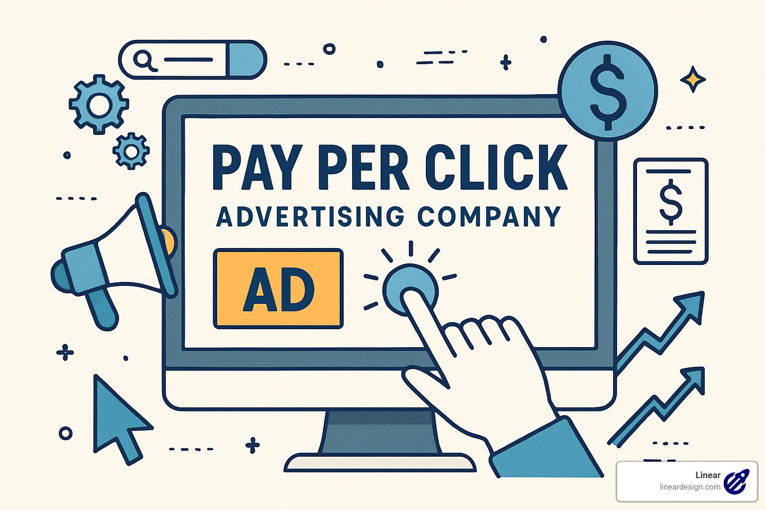 performance dashboard showing key PPC metrics - pay per click advertising company