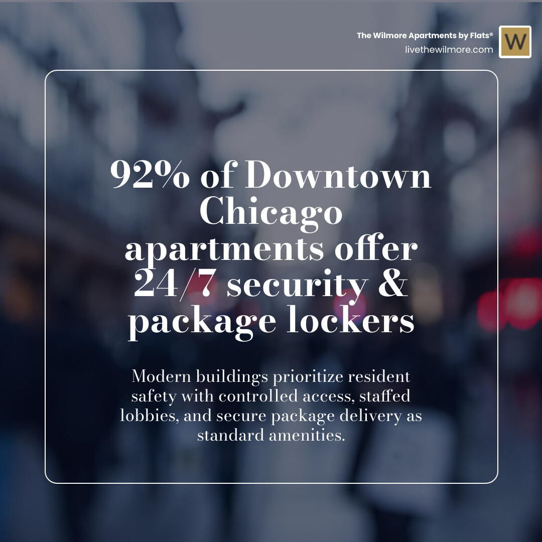 Stat infographic: Downtown Chicago buildings with 24-hr security, controlled access, and package lockers as standard features - apartments near downtown chicago infographic simple-stat-blurry-bg Stat infographic: Downtown Chicago buildings with 24-hr security, controlled access, and package lockers as standard features - apartments near downtown chicago infographic simple-stat-blurry-bg