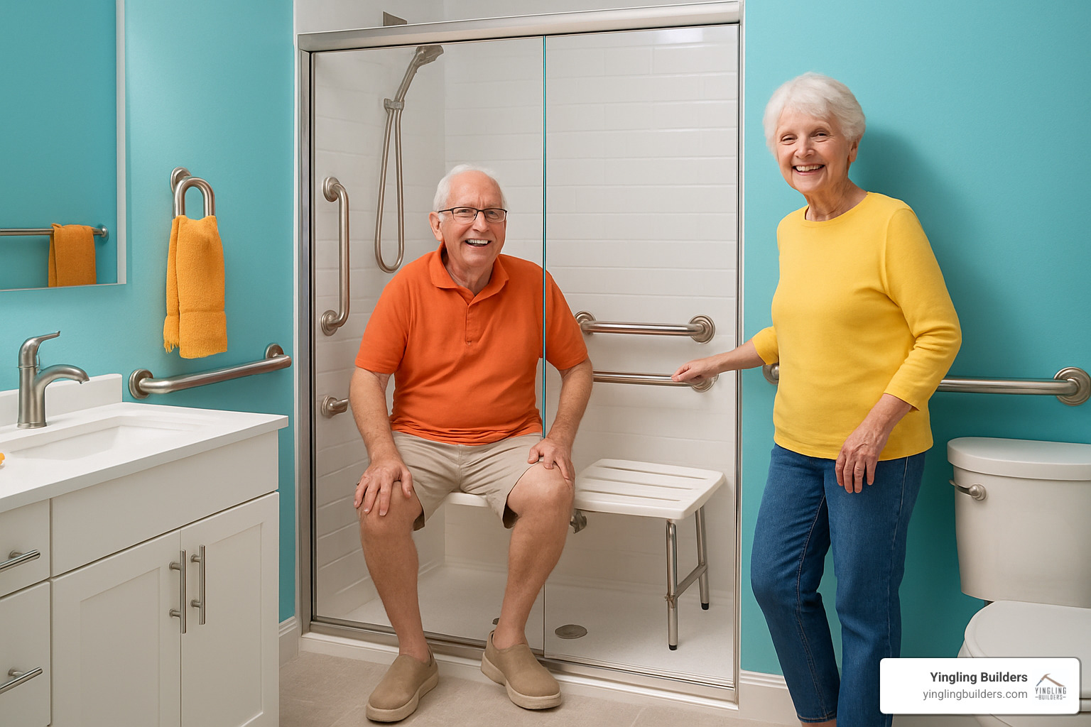 barrier-free bathroom - build a retirement home