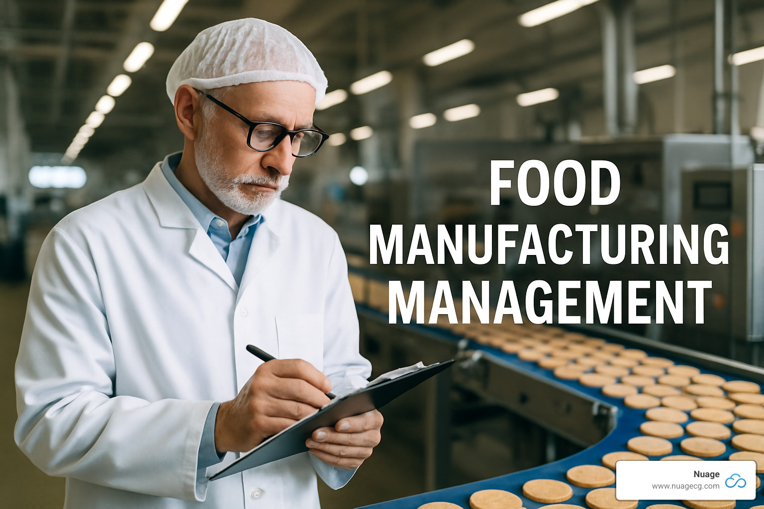 Real-time food manufacturing dashboard showing production metrics, quality control data, and inventory levels - food manufacturing management