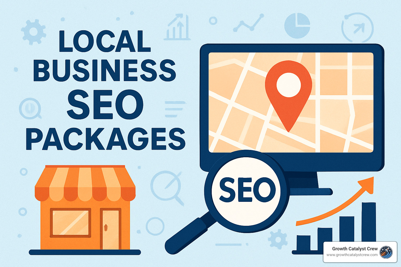 Sample KPI dashboard showing local SEO metrics and performance indicators - local business seo packages
