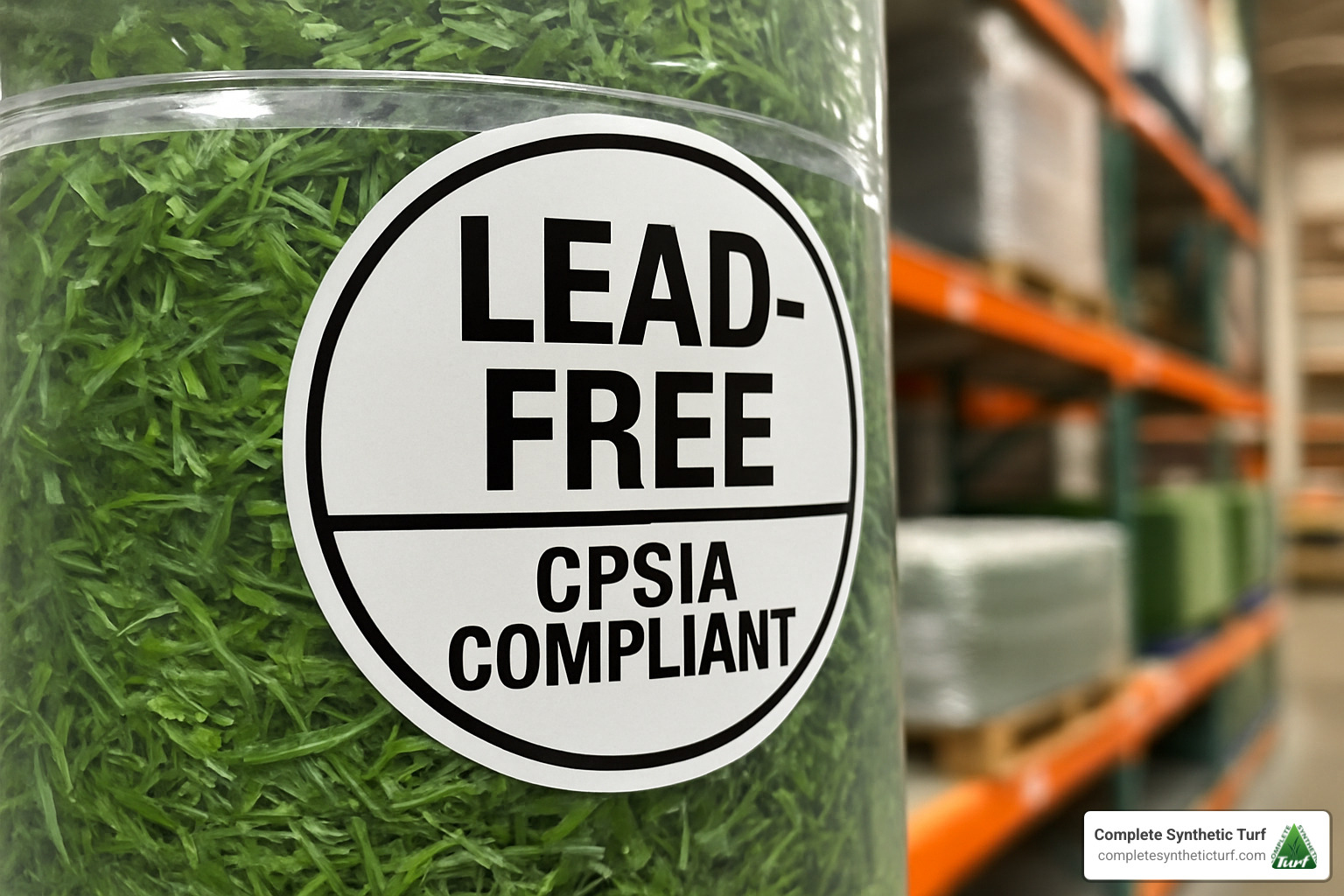 safety certification label on turf packaging - turf cheap near me
