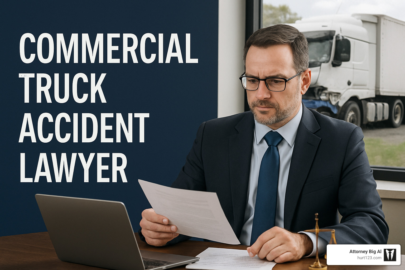 Crash scene checklist showing essential steps after truck accident - commercial truck accident lawyer
