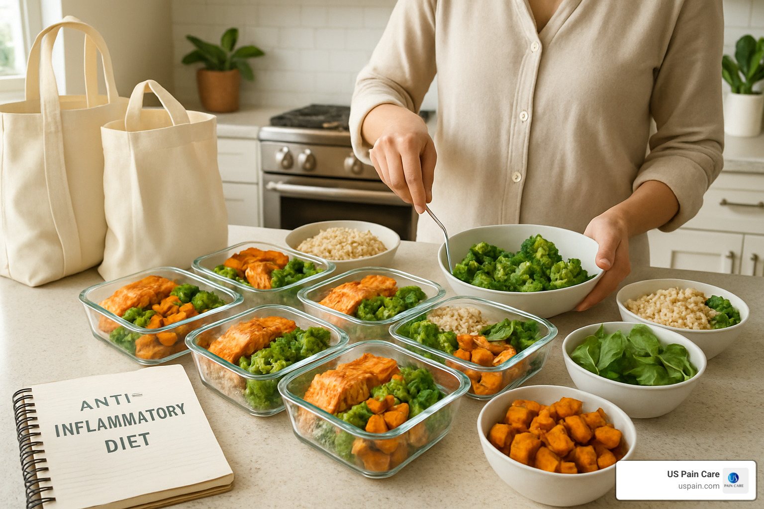 meal prepping - anti inflammatory eating guide