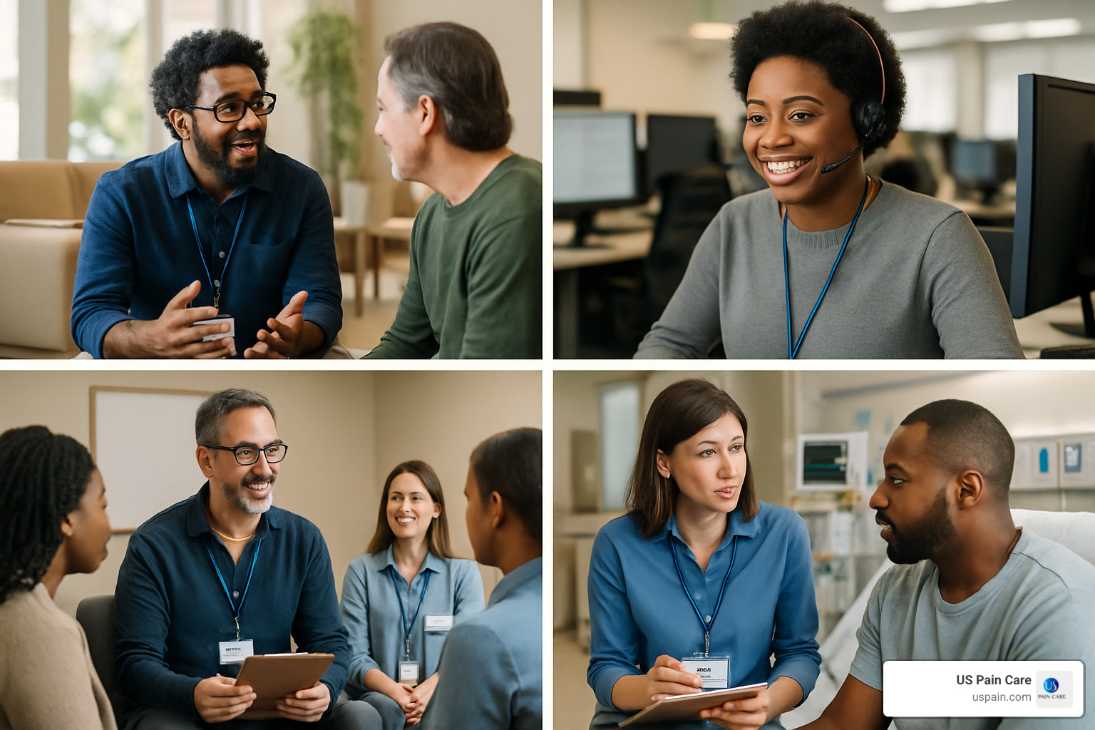 professionals in various behavioral health support roles working in different settings - behavioral health support jobs