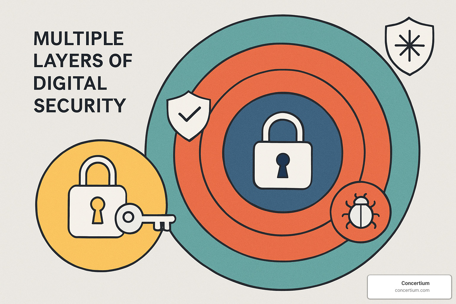 multi-layered security diagram - email security check