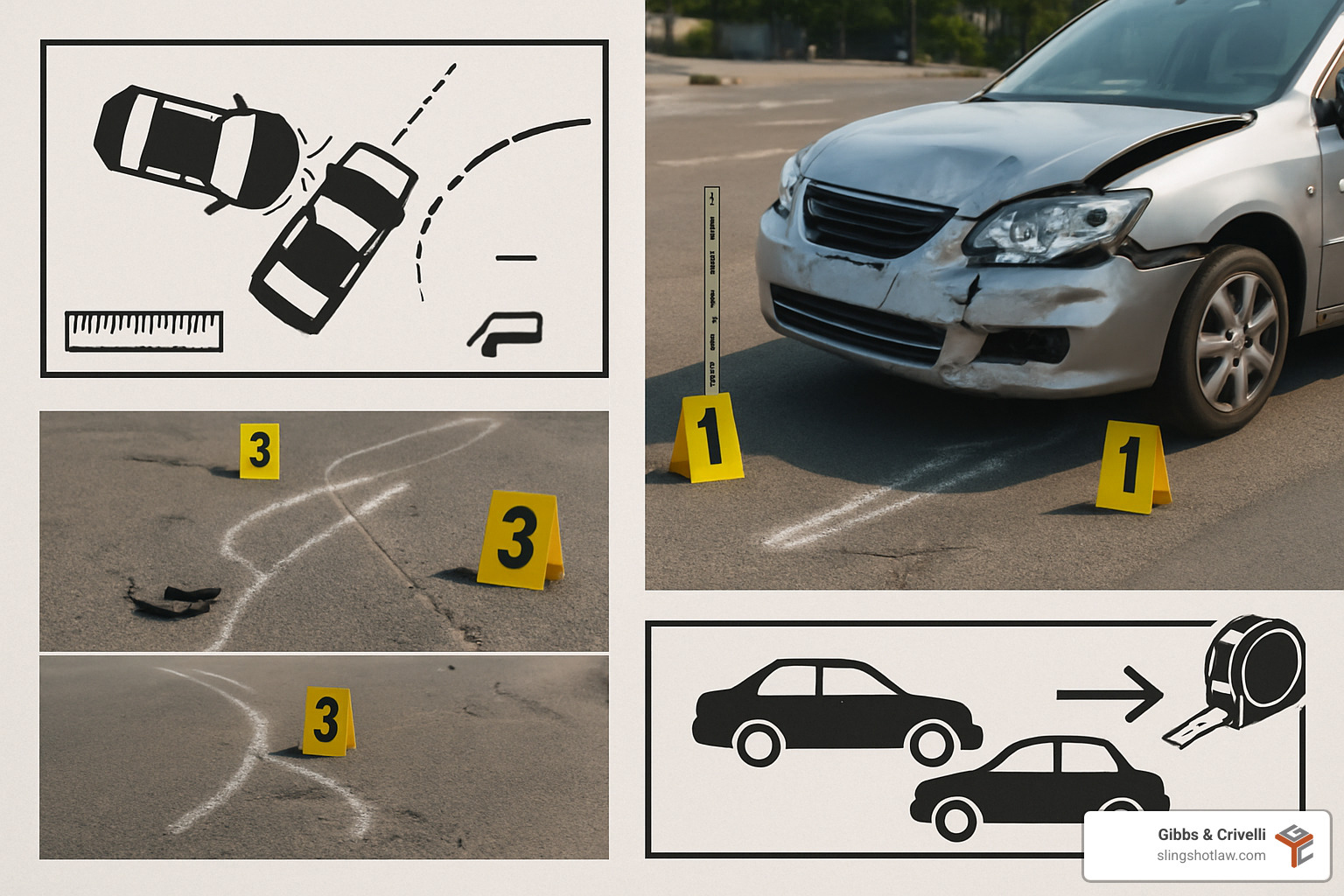 accident investigation with diagrams and photos - texas motorcycle accident attorney