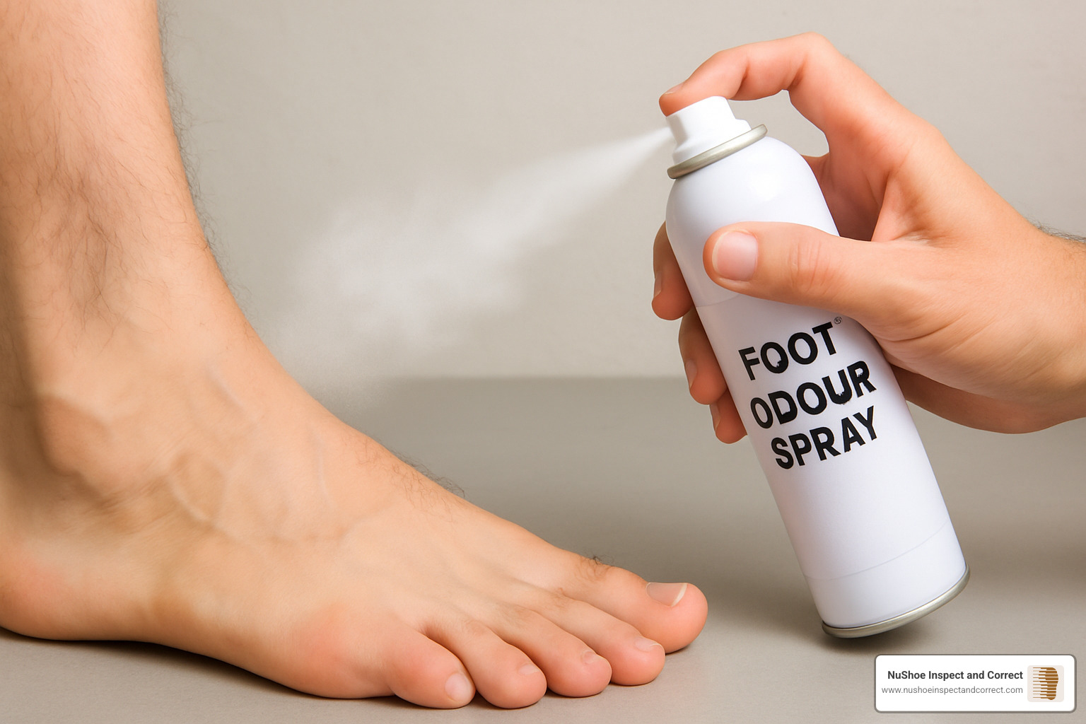 top-rated foot odour spray products lined up - foot odour spray