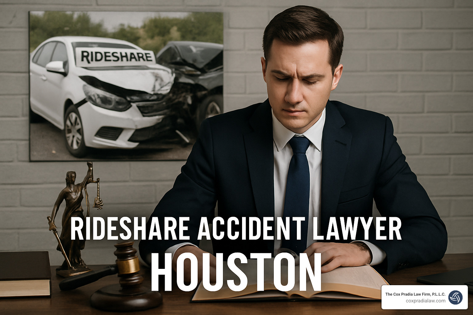 diagram showing relationship between driver, passenger, third party, and rideshare company with arrows indicating liability connections - Rideshare accident lawyer Houston