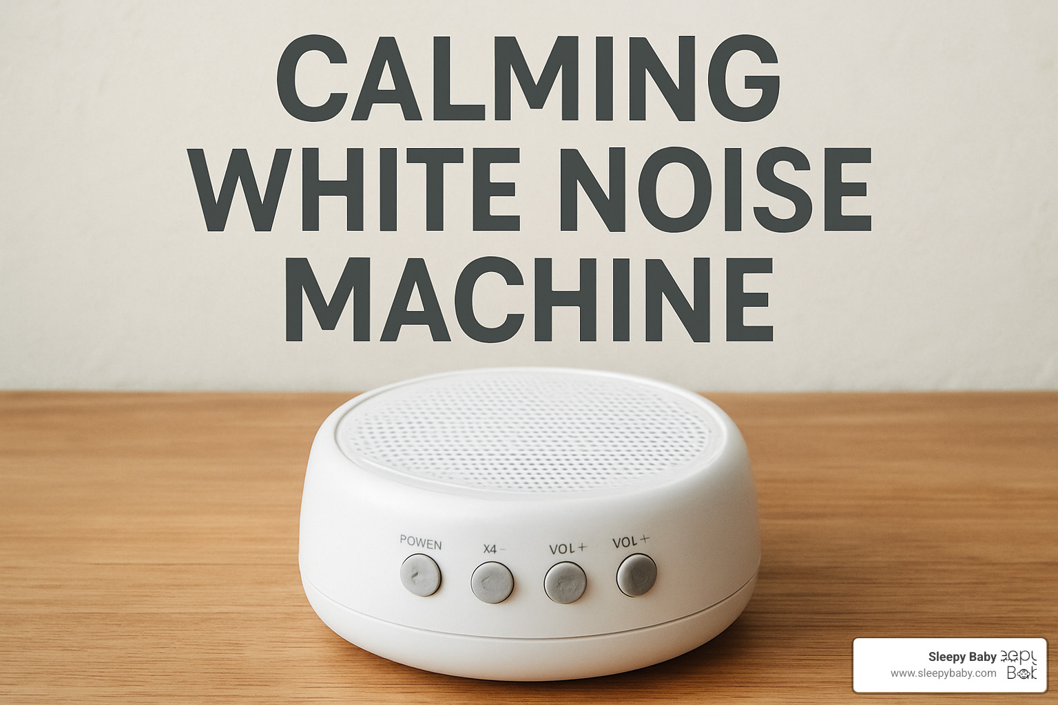user adjusting timer and night light on modern white noise machine - calming white noise machine