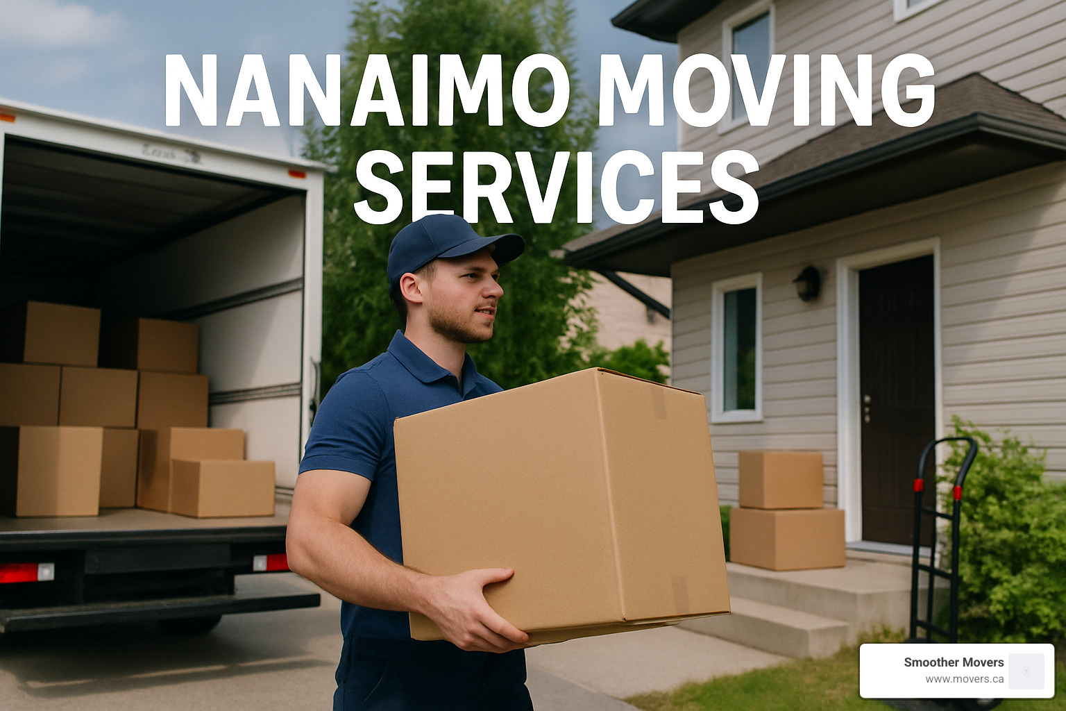 Moving company truck displaying clear licensing information and professional credentials - nanaimo moving services