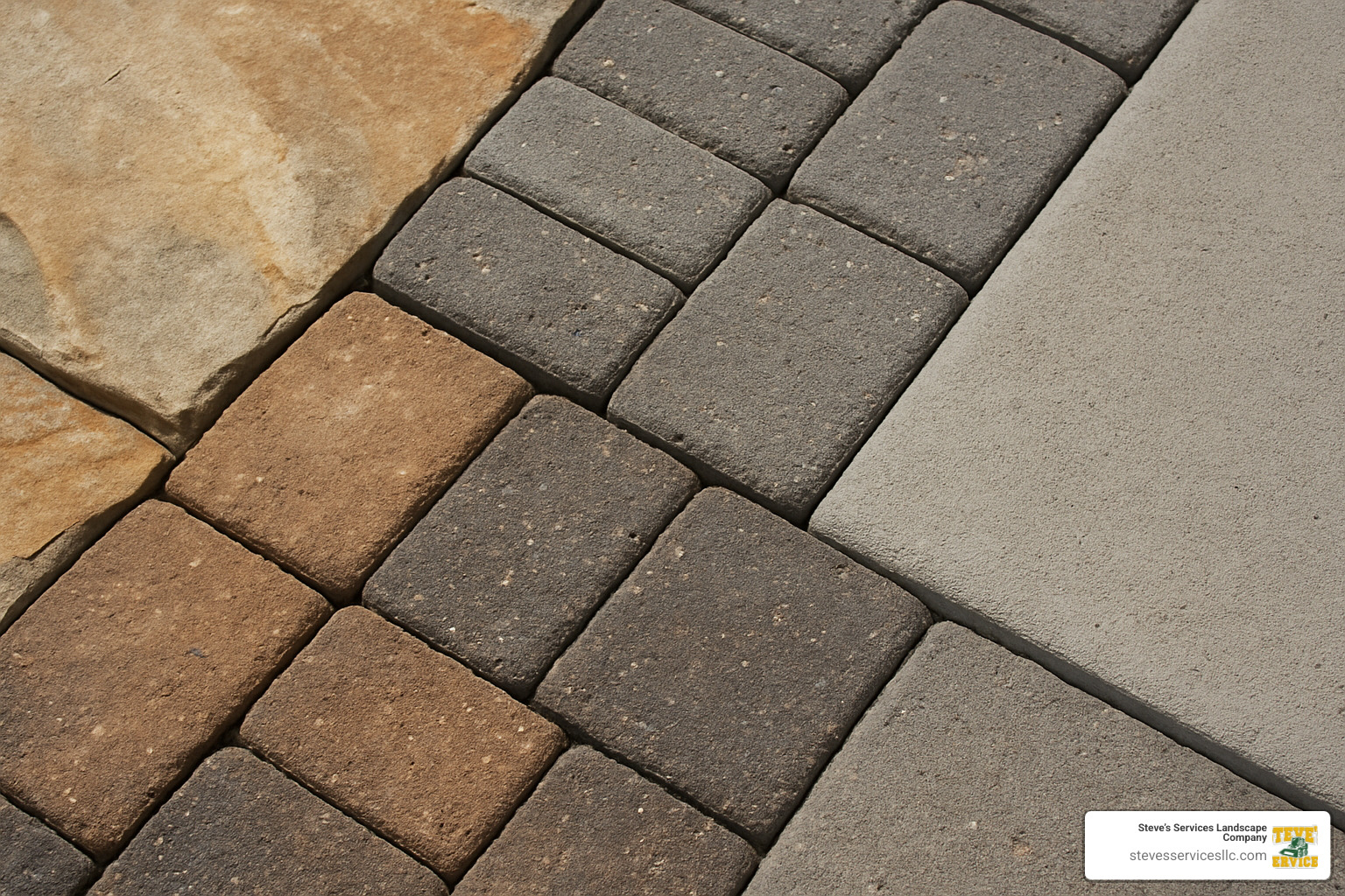 various hardscape materials like natural stone, pavers, and concrete - hardscape landscaping company