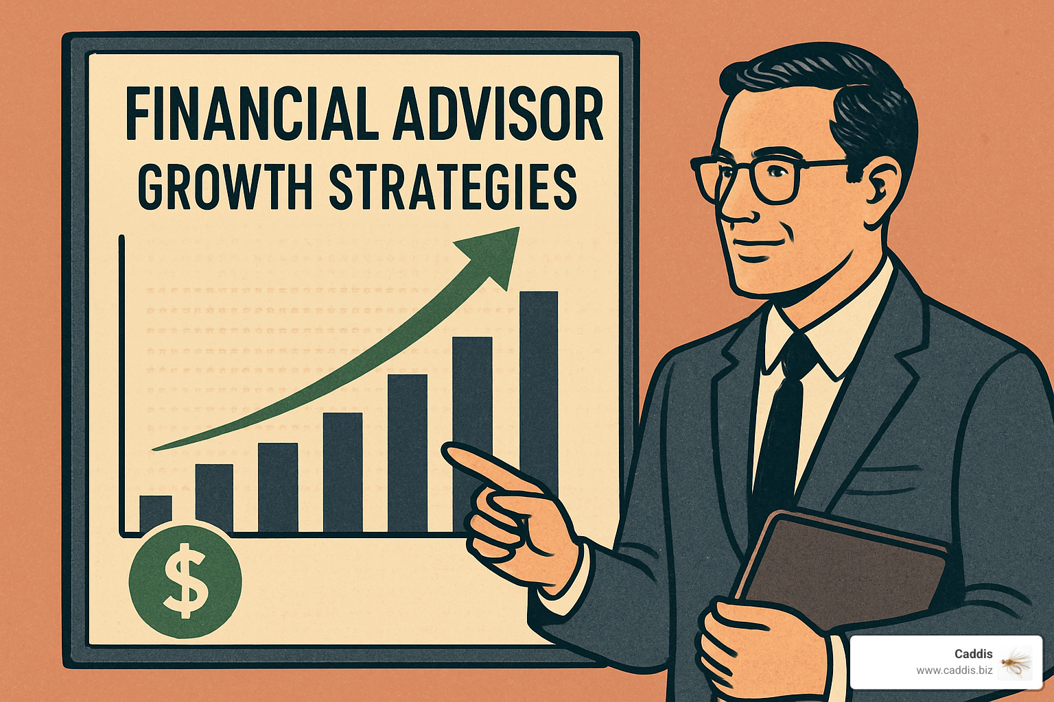 digital marketing dashboard on laptop screen - financial advisor growth strategies