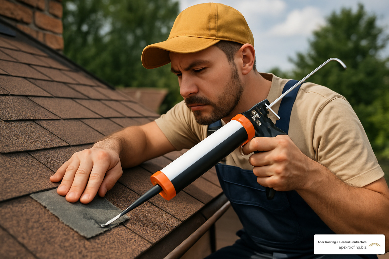A voided warranty document - handyman roof leak repair