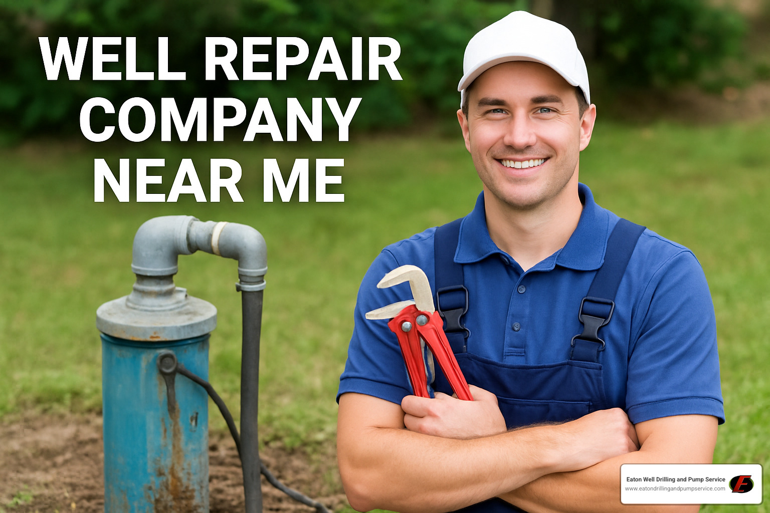 person reviewing itemized well repair quote - well repair company near me